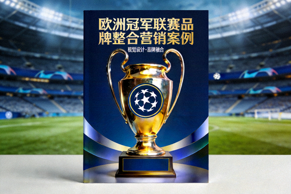 欧洲冠军联赛品牌整合营销案例封面 - 欧冠奖杯与品牌logo融合的视觉设计
